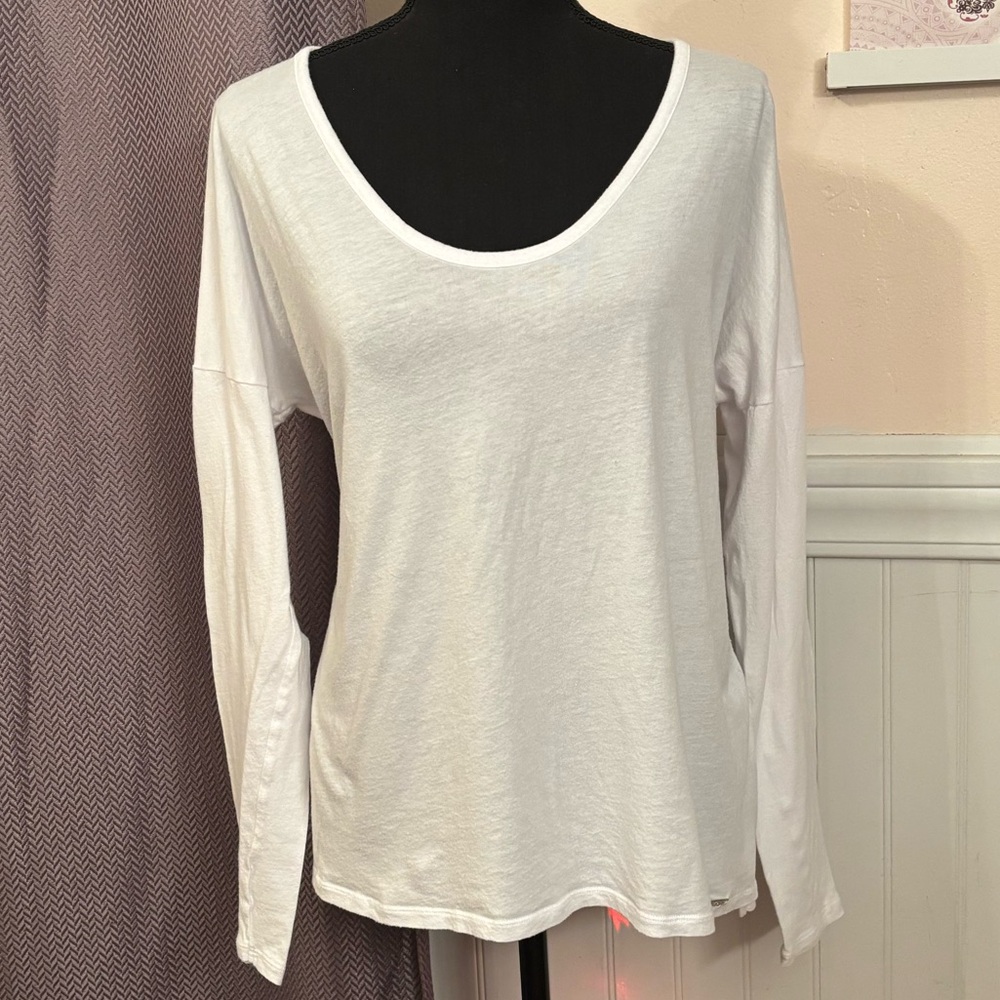 Michael Kors White Long Sleeve Top